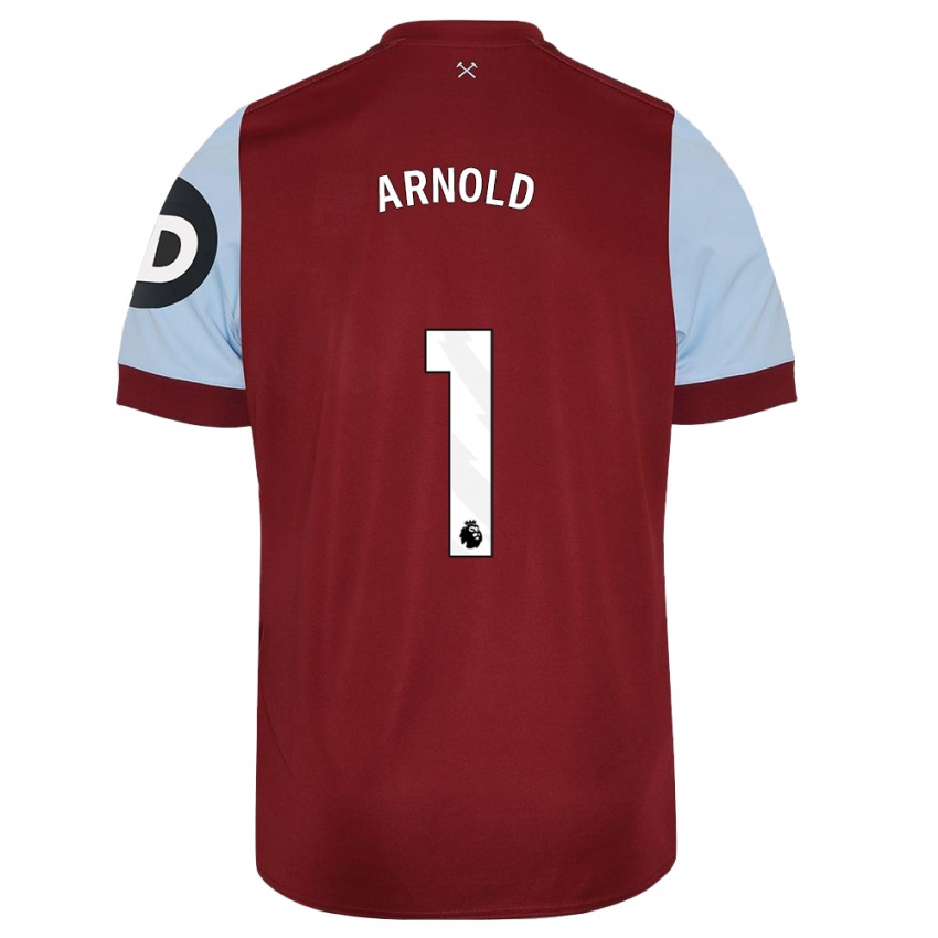 Niño Camiseta Mackenzie Arnold #1 Granate 1ª Equipación 2023/24 La Camisa Chile