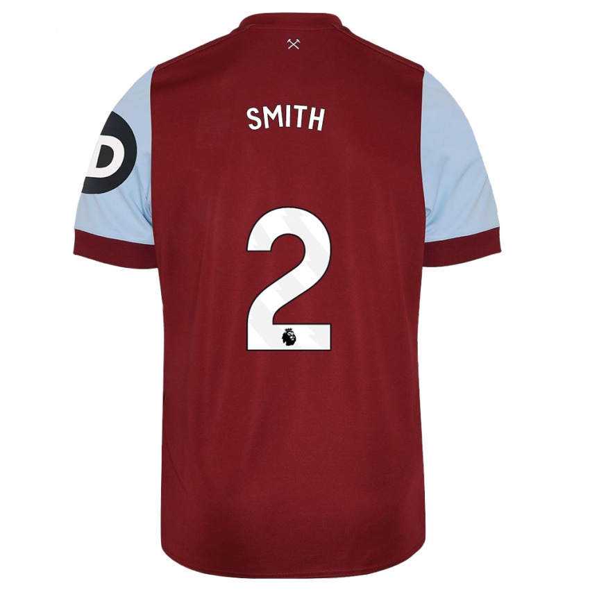 Niño Camiseta Kirsty Smith #2 Granate 1ª Equipación 2023/24 La Camisa Chile