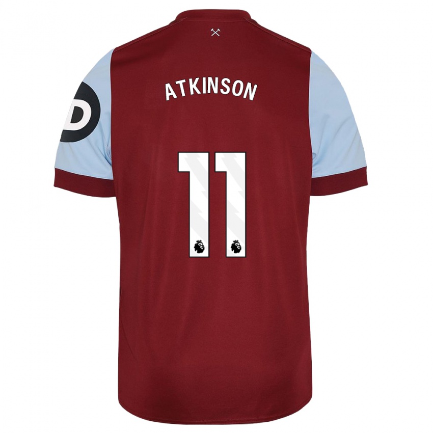 Niño Camiseta Izzy Atkinson #11 Granate 1ª Equipación 2023/24 La Camisa Chile