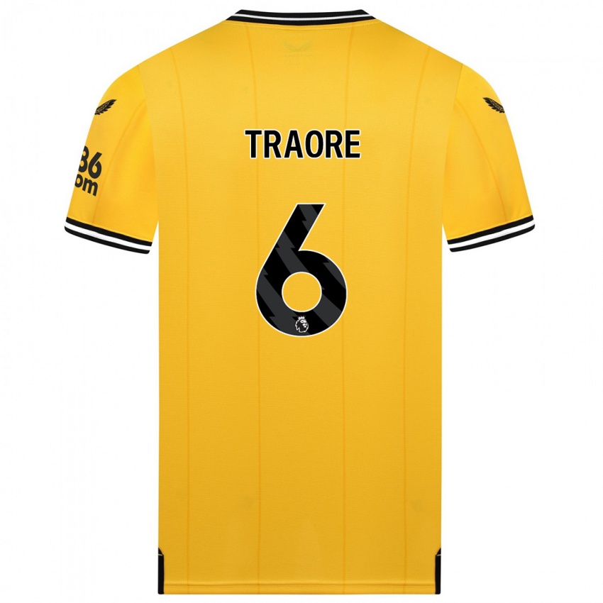 Niño Camiseta Boubacar Traoré #6 Amarillo 1ª Equipación 2023/24 La Camisa Chile