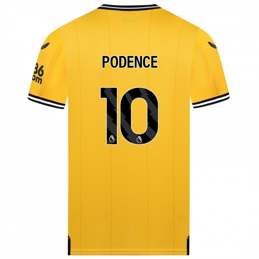 Niño Camiseta Daniel Podence #10 Amarillo 1ª Equipación 2023/24 La Camisa Chile