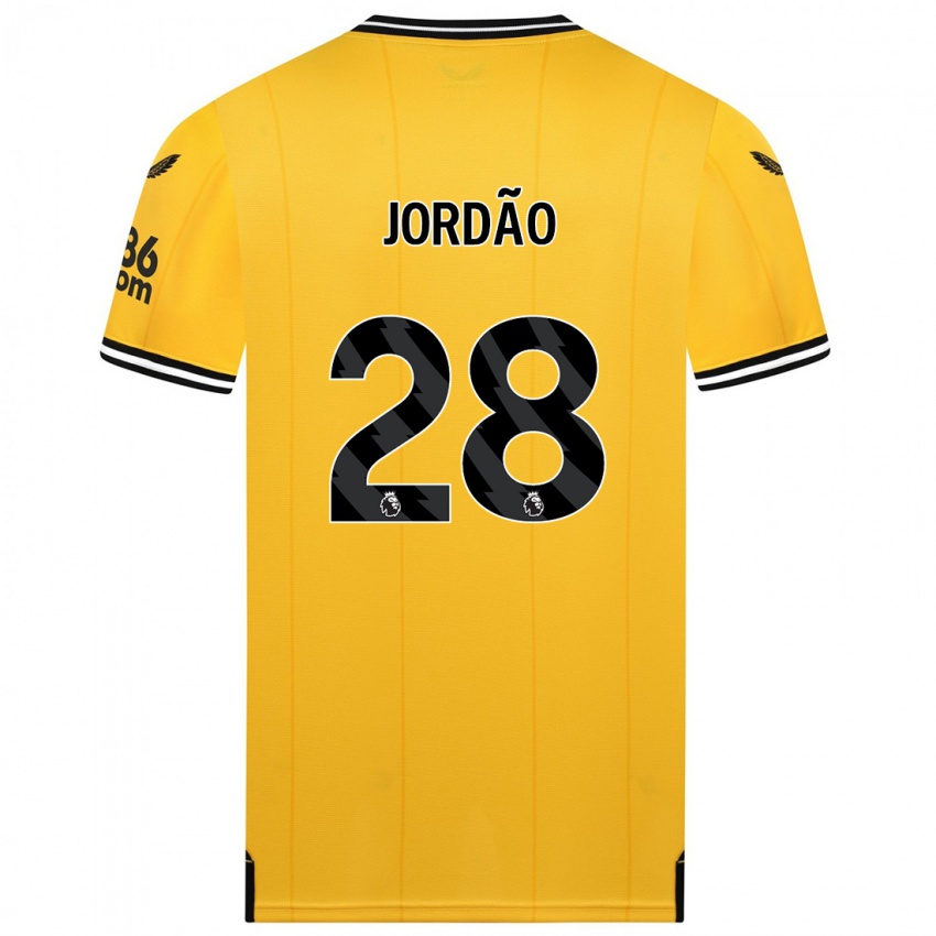 Niño Camiseta Bruno Jordao #28 Amarillo 1ª Equipación 2023/24 La Camisa Chile