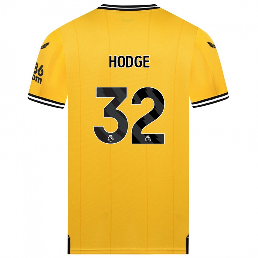 Niño Camiseta Joe Hodge #32 Amarillo 1ª Equipación 2023/24 La Camisa Chile