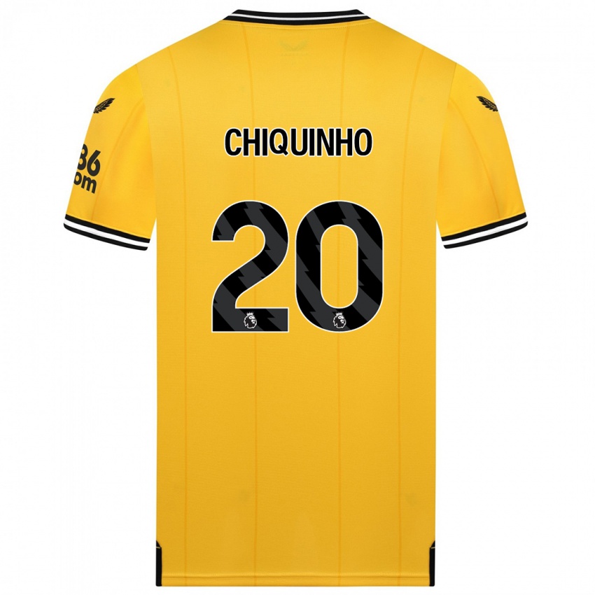 Niño Camiseta Chiquinho #20 Amarillo 1ª Equipación 2023/24 La Camisa Chile