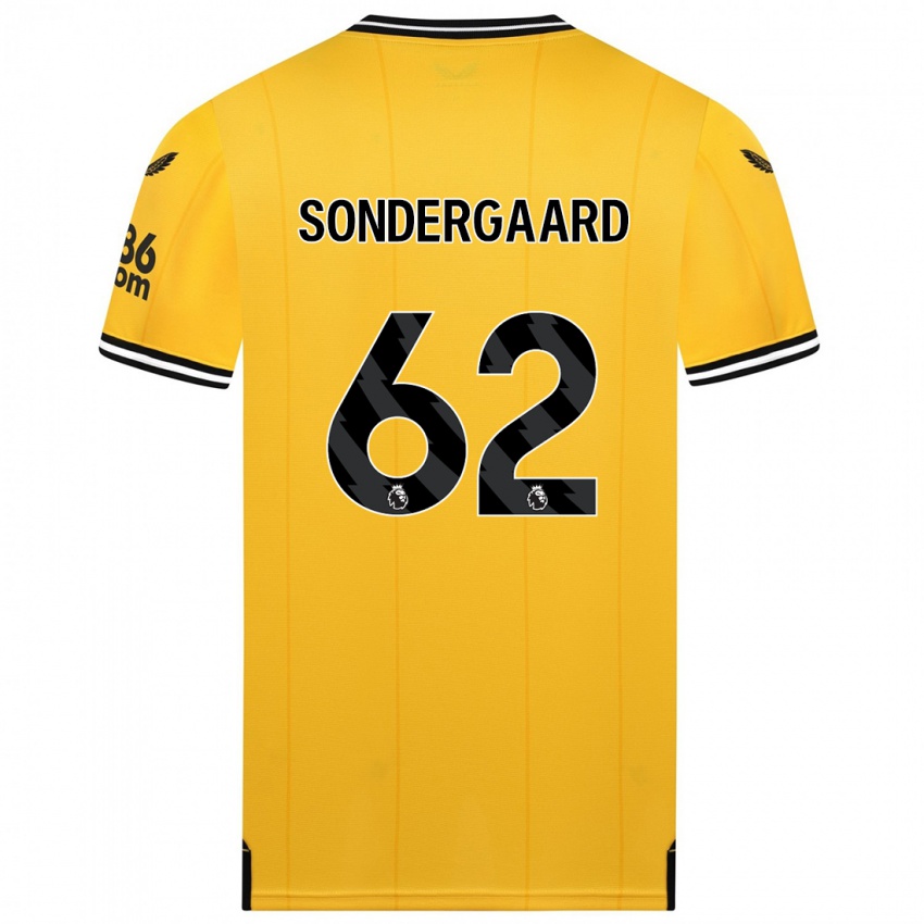 Niño Camiseta Andreas Sondergaard #62 Amarillo 1ª Equipación 2023/24 La Camisa Chile