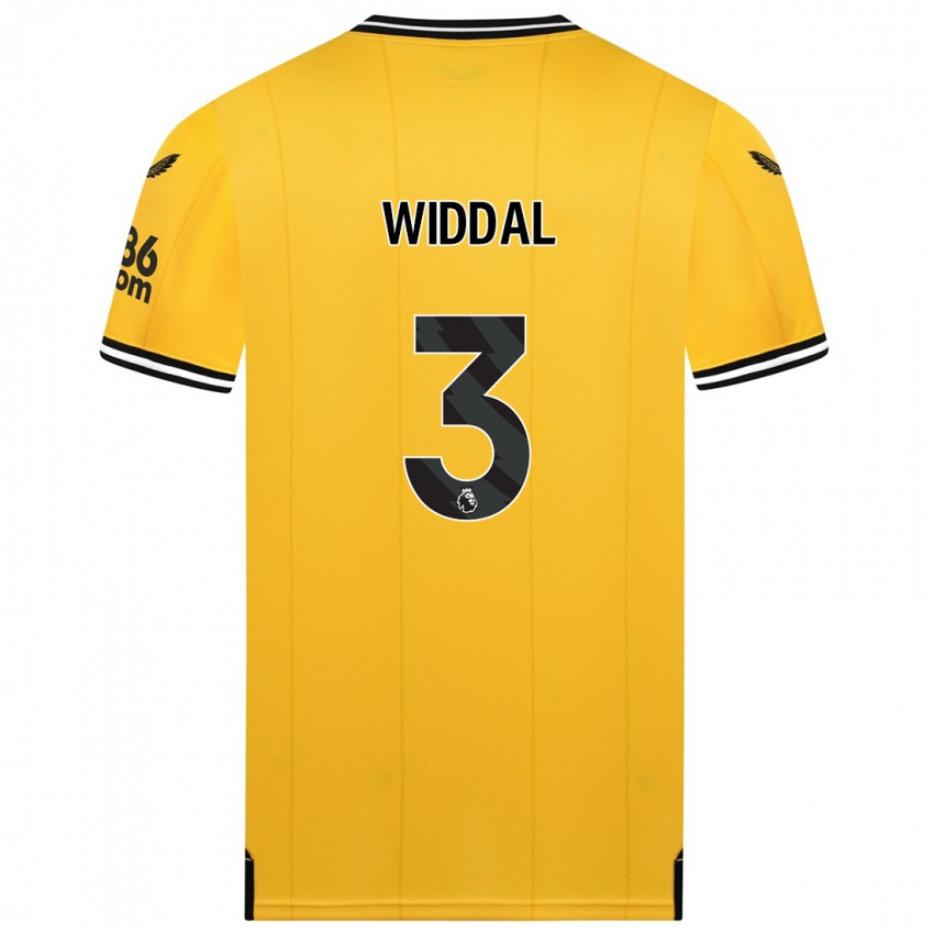 Niño Camiseta Natalie Widdal #3 Amarillo 1ª Equipación 2023/24 La Camisa Chile