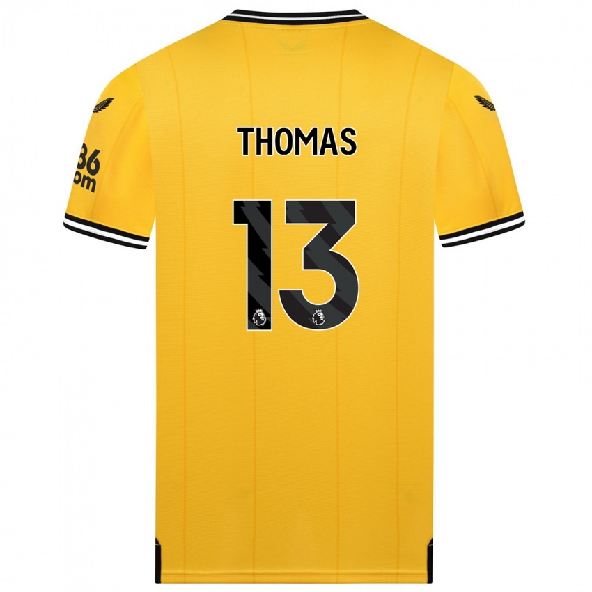 Niño Camiseta Bec Thomas #13 Amarillo 1ª Equipación 2023/24 La Camisa Chile