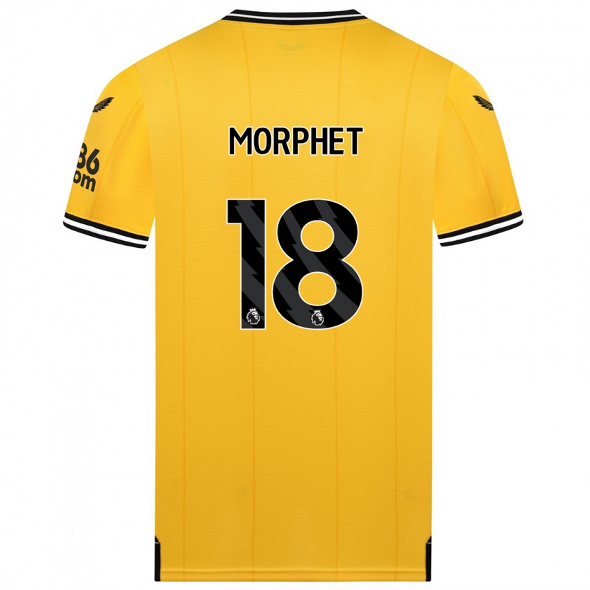 Niño Camiseta Anna Morphet #18 Amarillo 1ª Equipación 2023/24 La Camisa Chile