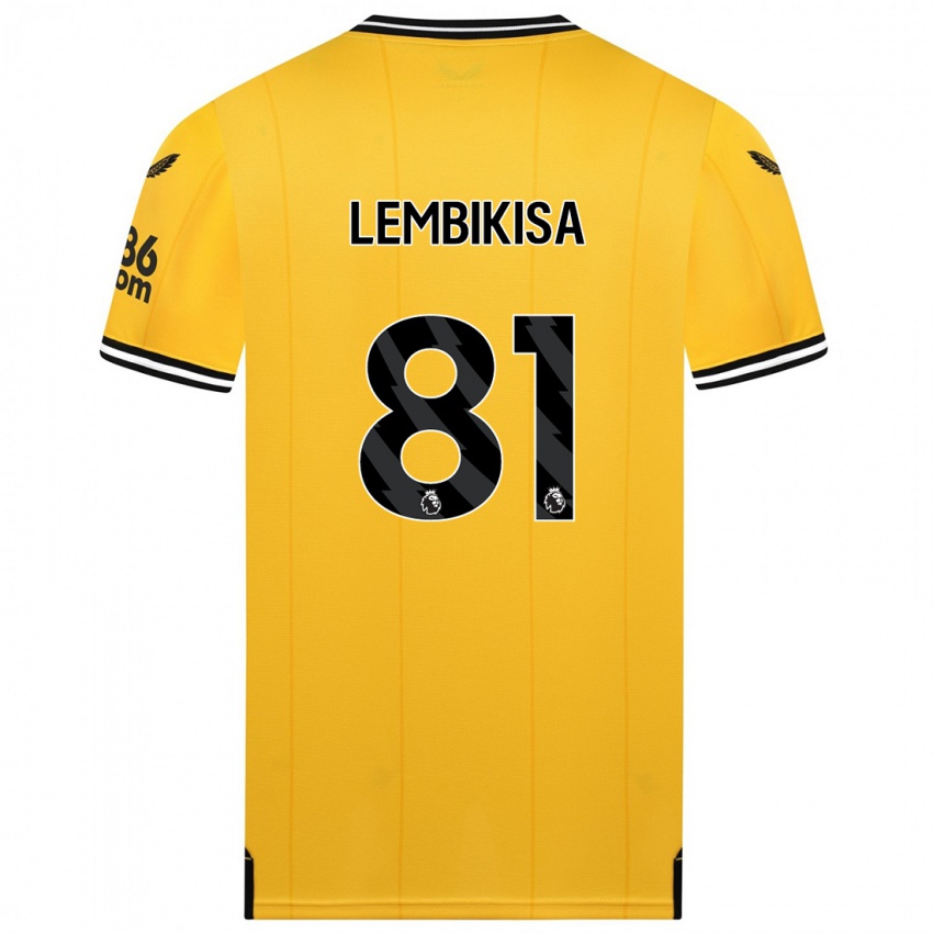 Niño Camiseta Dexter Lembikisa #81 Amarillo 1ª Equipación 2023/24 La Camisa Chile