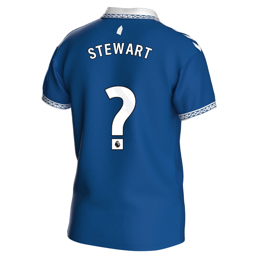 Niño Camiseta Jak Stewart #0 Azul Real 1ª Equipación 2023/24 La Camisa Chile