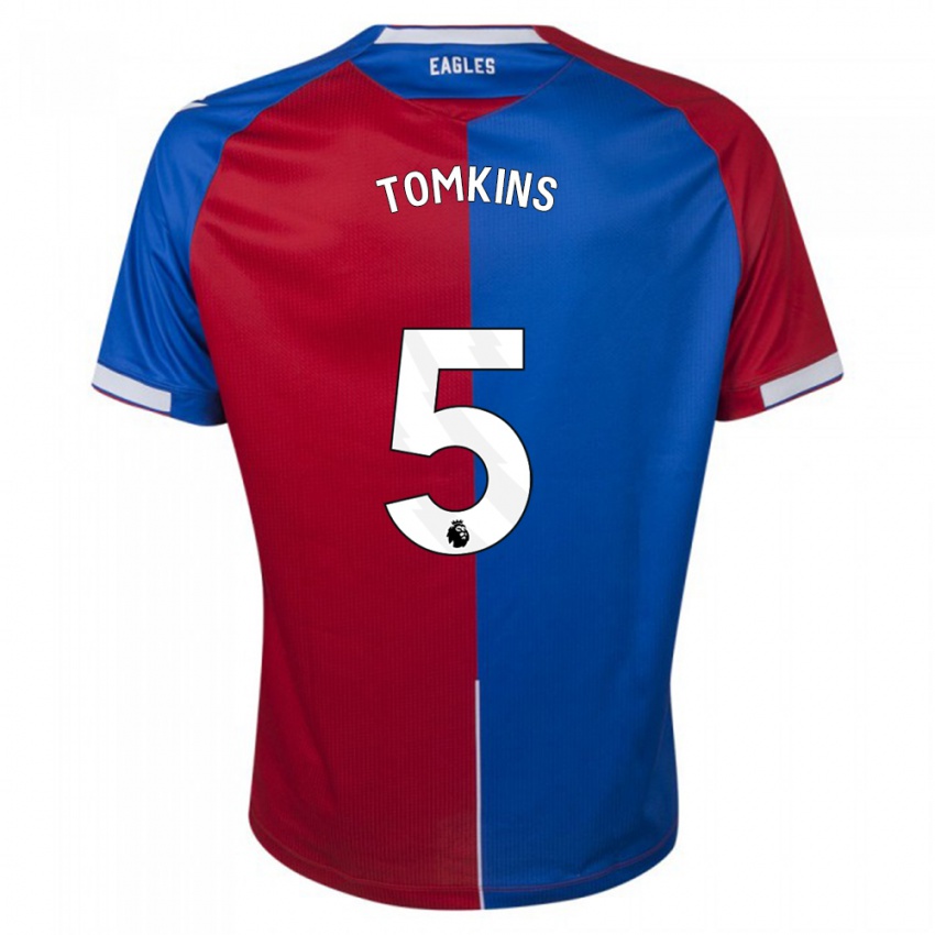 Niño Camiseta James Tomkins #5 Rojo Azul 1ª Equipación 2023/24 La Camisa Chile