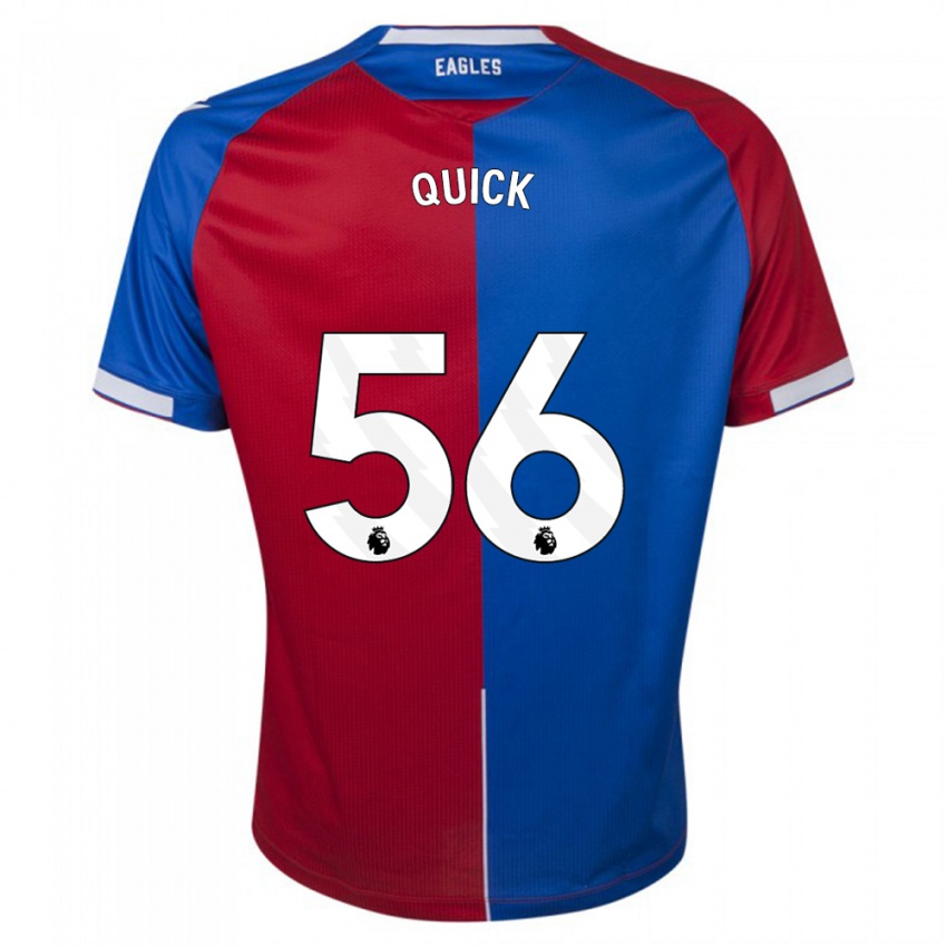 Niño Camiseta Daniel Quick #56 Rojo Azul 1ª Equipación 2023/24 La Camisa Chile