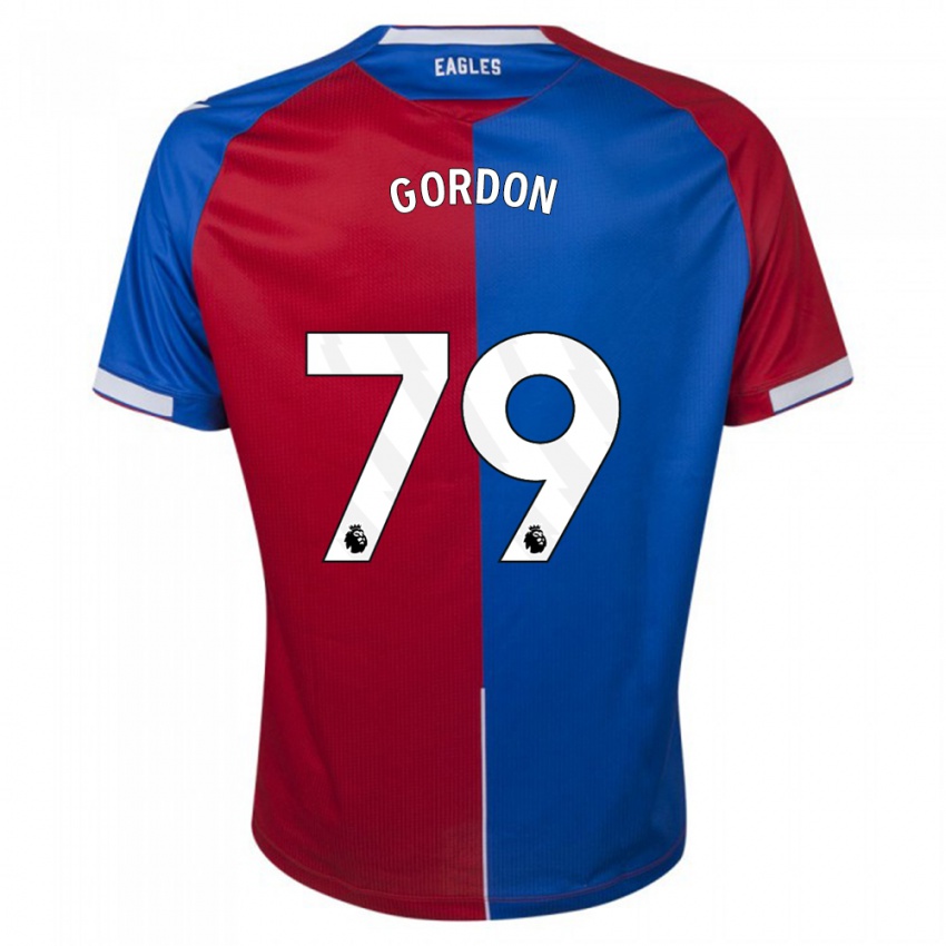 Niño Camiseta John-Kymani Gordon #79 Rojo Azul 1ª Equipación 2023/24 La Camisa Chile