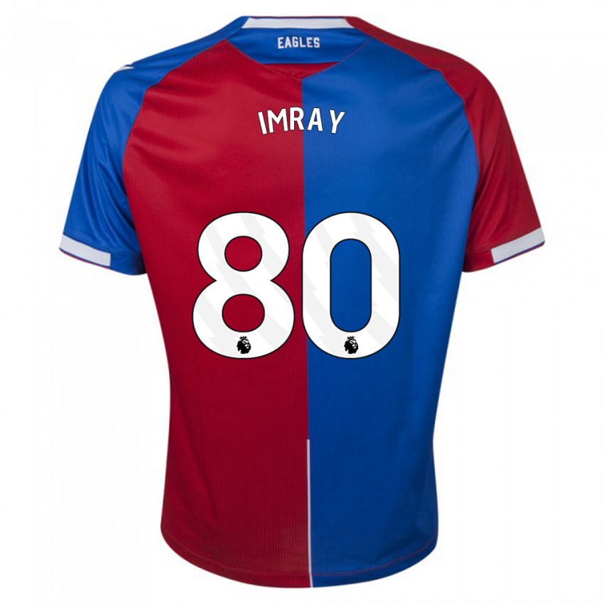Niño Camiseta Danny Imray #80 Rojo Azul 1ª Equipación 2023/24 La Camisa Chile