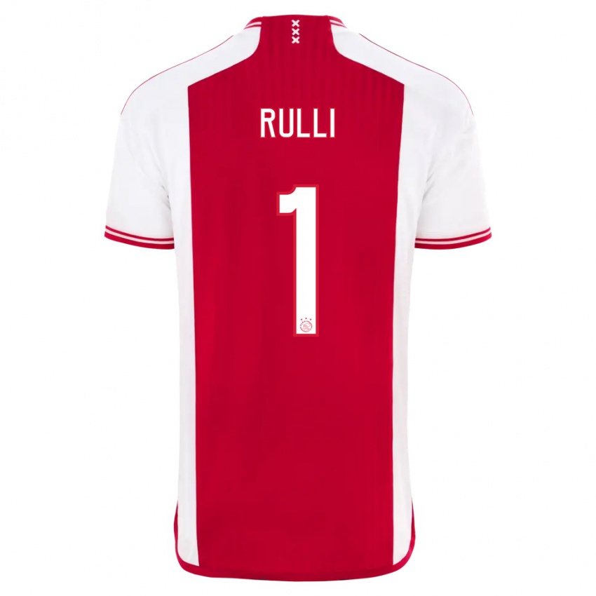 Niño Camiseta Gerónimo Rulli #1 Rojo Blanco 1ª Equipación 2023/24 La Camisa Chile