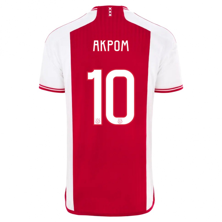 Niño Camiseta Chuba Akpom #10 Rojo Blanco 1ª Equipación 2023/24 La Camisa Chile