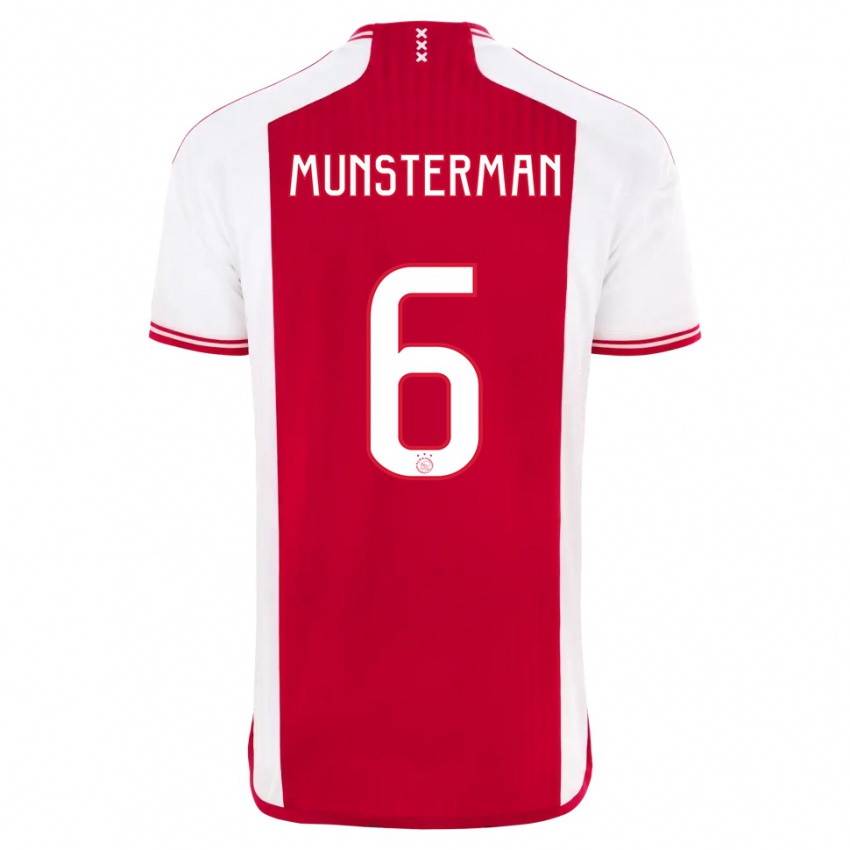 Niño Camiseta Marthe Munsterman #6 Rojo Blanco 1ª Equipación 2023/24 La Camisa Chile