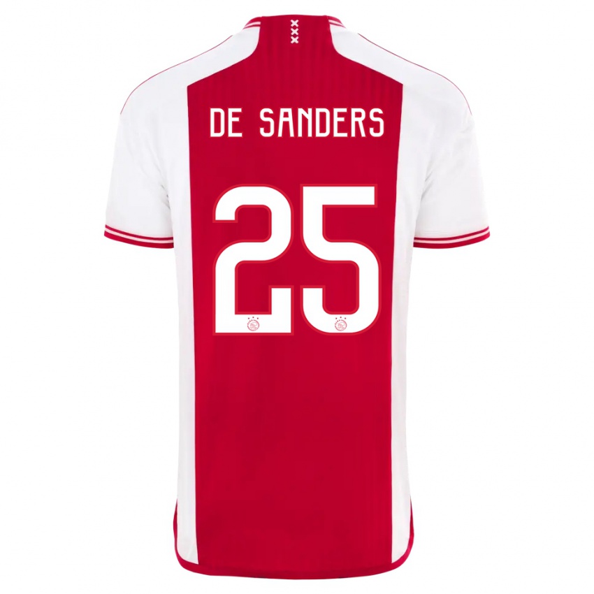 Niño Camiseta Kay-Lee De Sanders #25 Rojo Blanco 1ª Equipación 2023/24 La Camisa Chile