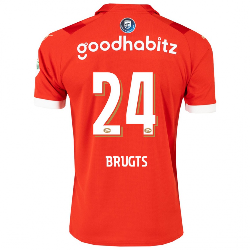 Niño Camiseta Esmee Brugts #24 Rojo 1ª Equipación 2023/24 La Camisa Chile