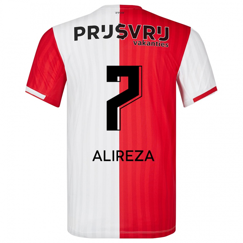 Niño Camiseta Alireza Jahanbakhsh #7 Rojo Blanco 1ª Equipación 2023/24 La Camisa Chile