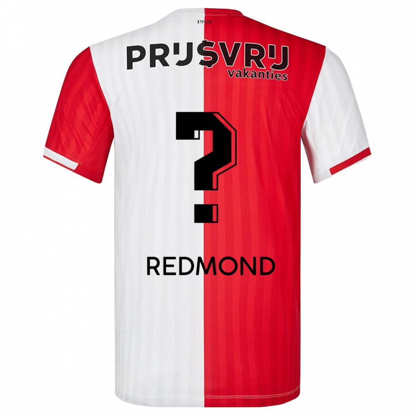 Niño Camiseta Zepiqueno Redmond #0 Rojo Blanco 1ª Equipación 2023/24 La Camisa Chile