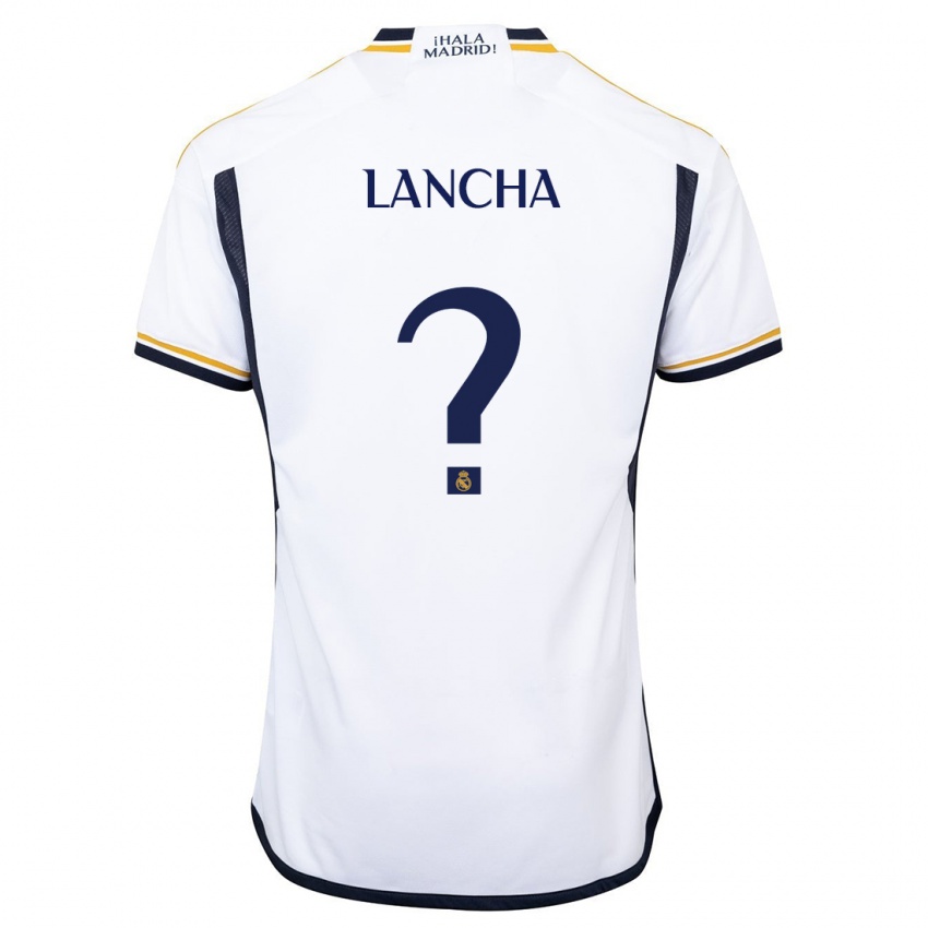 Niño Camiseta Yeray Lancha #0 Blanco 1ª Equipación 2023/24 La Camisa Chile