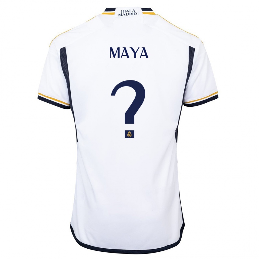 Niño Camiseta Santos Maya #0 Blanco 1ª Equipación 2023/24 La Camisa Chile