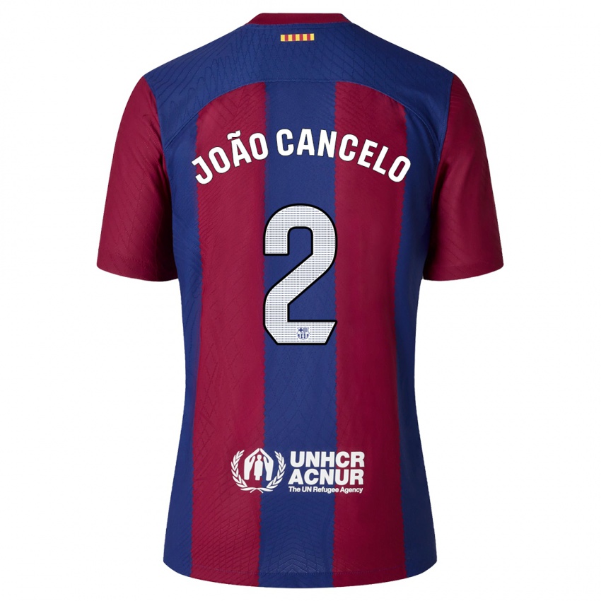 Niño Camiseta Joao Cancelo #2 Rojo Azul 1ª Equipación 2023/24 La Camisa Chile