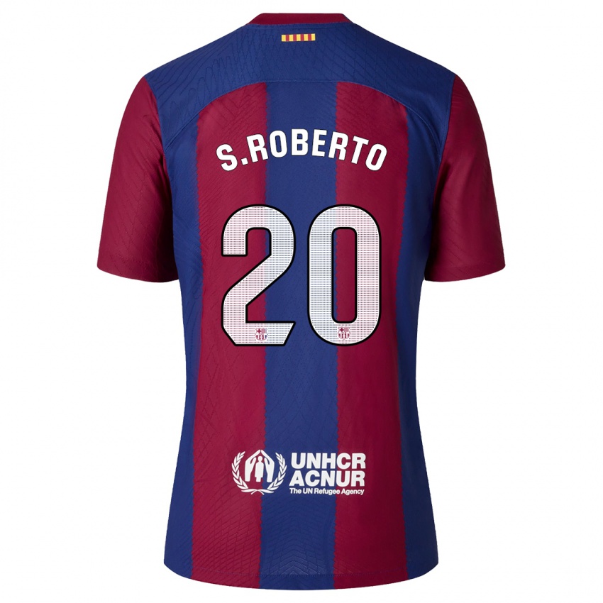 Niño Camiseta Sergi Roberto #20 Rojo Azul 1ª Equipación 2023/24 La Camisa Chile