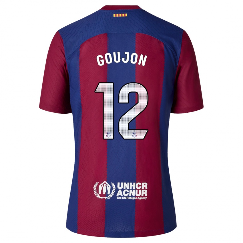 Niño Camiseta Iker Goujón #12 Rojo Azul 1ª Equipación 2023/24 La Camisa Chile