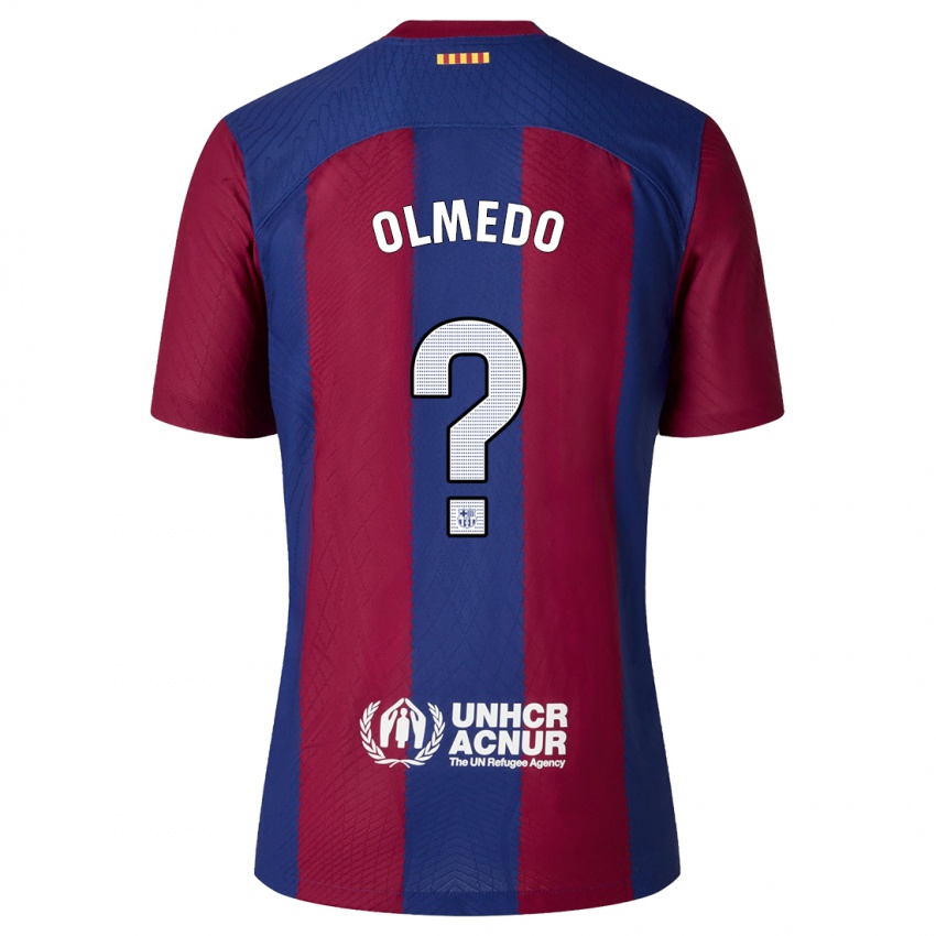 Niño Camiseta Alexis Olmedo #0 Rojo Azul 1ª Equipación 2023/24 La Camisa Chile