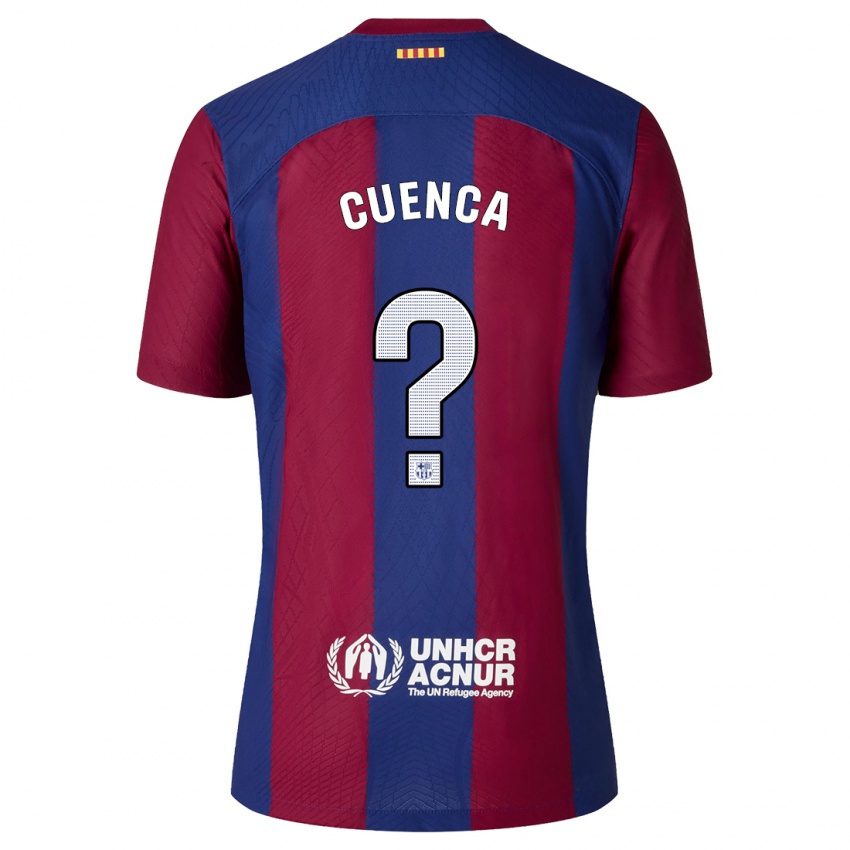 Niño Camiseta Andrés Cuenca #0 Rojo Azul 1ª Equipación 2023/24 La Camisa Chile