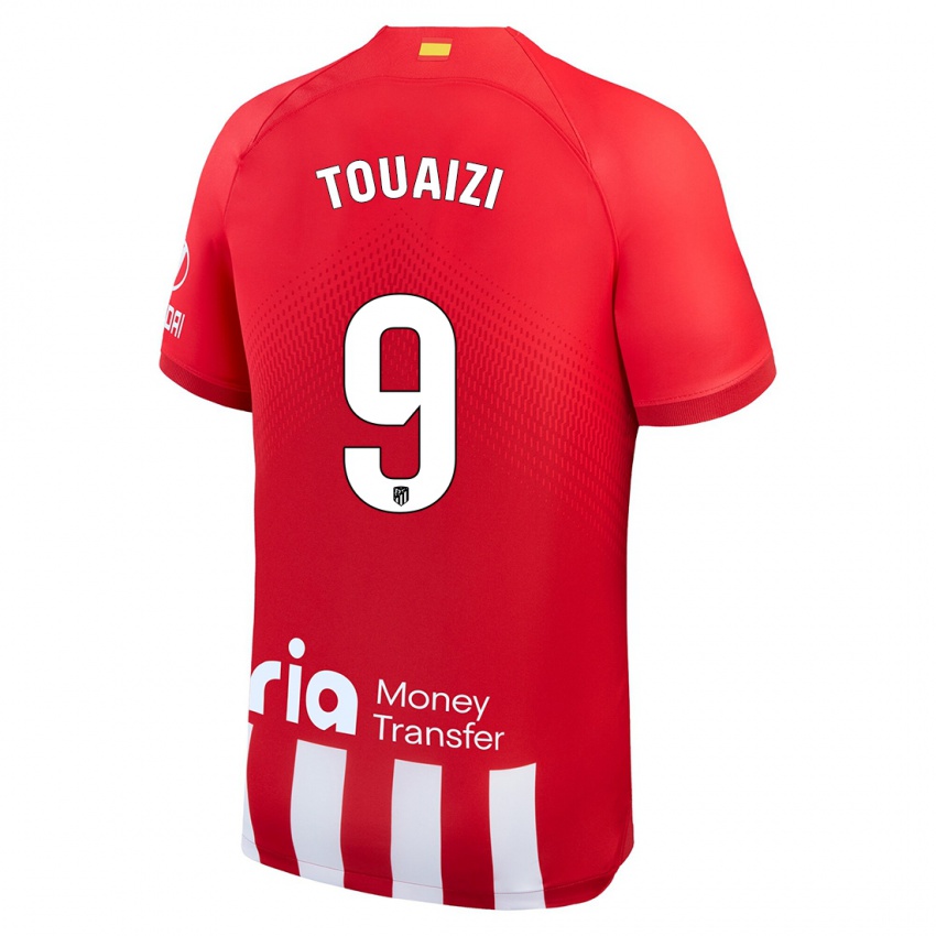 Niño Camiseta Nabil Touaizi #9 Rojo Blanco 1ª Equipación 2023/24 La Camisa Chile