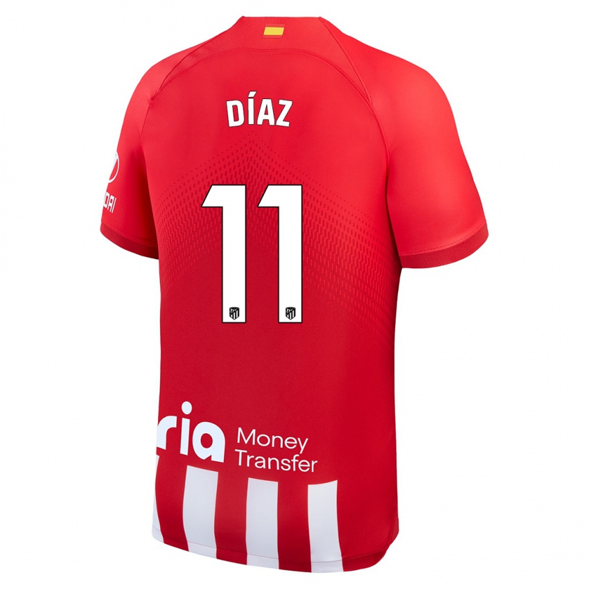Niño Camiseta Julio Díaz #11 Rojo Blanco 1ª Equipación 2023/24 La Camisa Chile