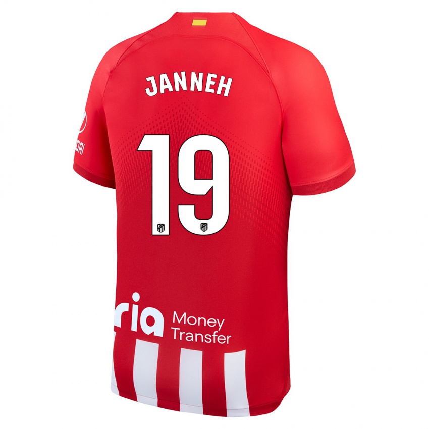 Niño Camiseta Omar Janneh #19 Rojo Blanco 1ª Equipación 2023/24 La Camisa Chile