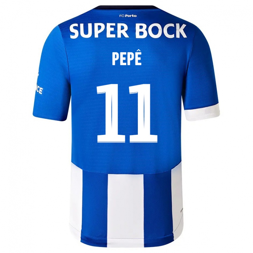 Niño Camiseta Pepe #11 Azul Blanco 1ª Equipación 2023/24 La Camisa Chile