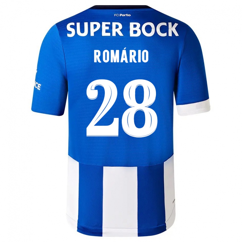 Niño Camiseta Romario Baro #28 Azul Blanco 1ª Equipación 2023/24 La Camisa Chile