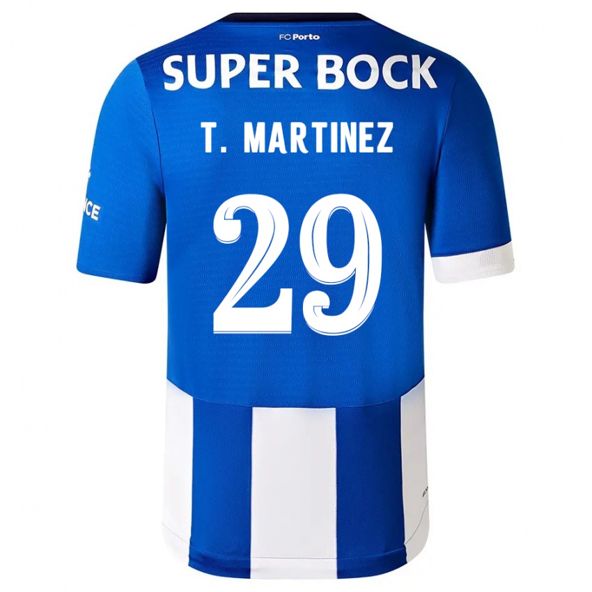 Niño Camiseta Toni Martinez #29 Azul Blanco 1ª Equipación 2023/24 La Camisa Chile