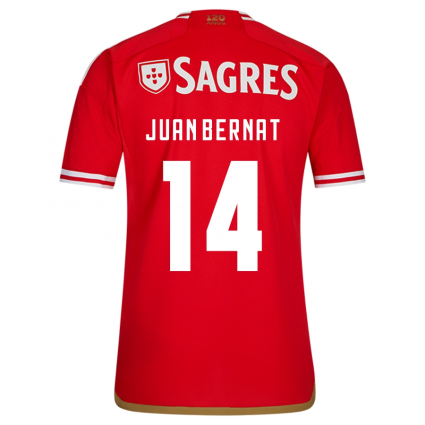 Niño Camiseta Juan Bernat #14 Rojo 1ª Equipación 2023/24 La Camisa Chile