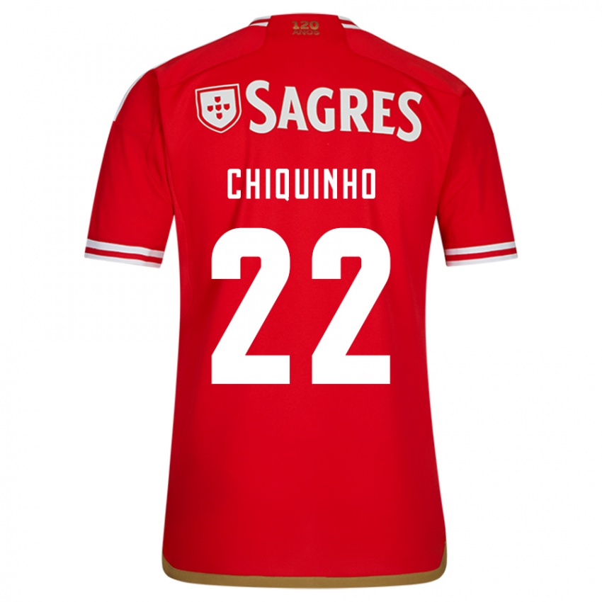 Niño Camiseta Chiquinho #22 Rojo 1ª Equipación 2023/24 La Camisa Chile