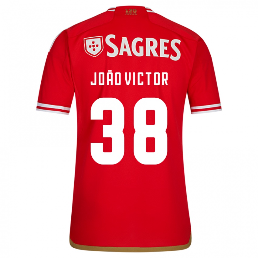 Niño Camiseta Joao Victor #38 Rojo 1ª Equipación 2023/24 La Camisa Chile