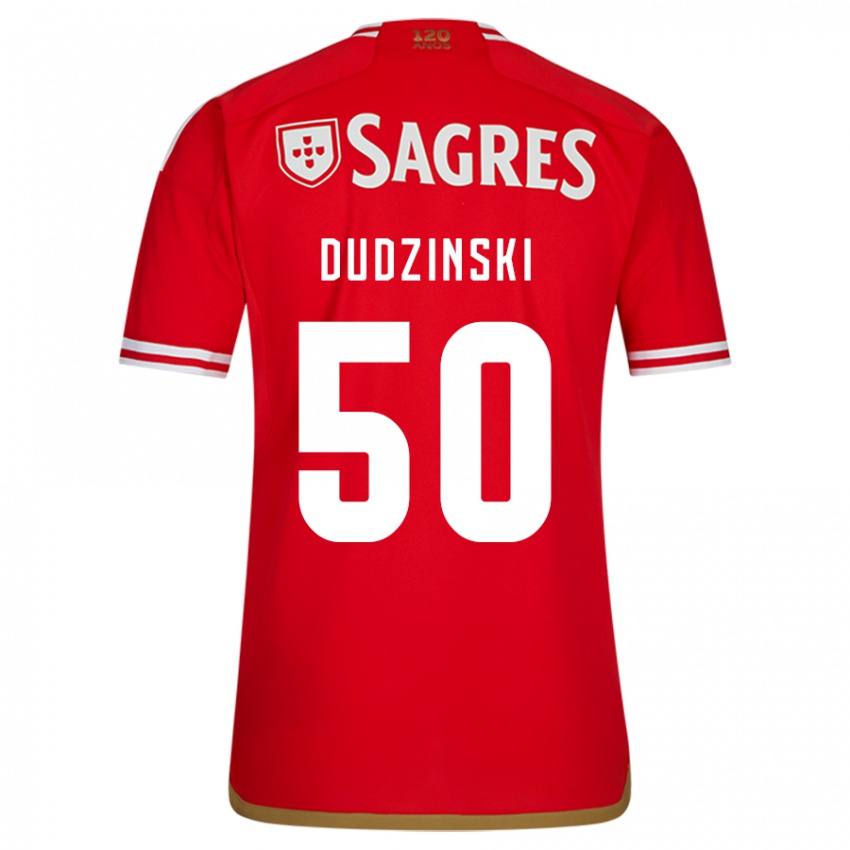 Niño Camiseta Marcel Dudzinski #50 Rojo 1ª Equipación 2023/24 La Camisa Chile