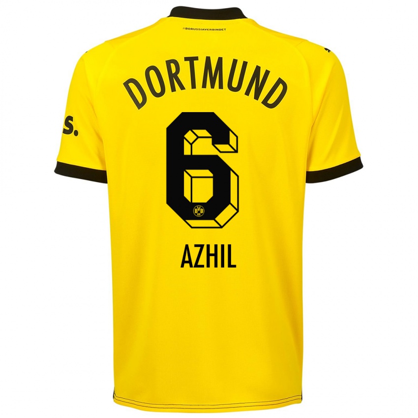 Niño Camiseta Ayman Azhil #6 Amarillo 1ª Equipación 2023/24 La Camisa Chile