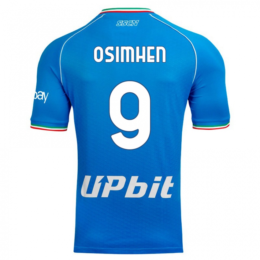 Niño Camiseta Victor Osimhen #9 Cielo Azul 1ª Equipación 2023/24 La Camisa Chile