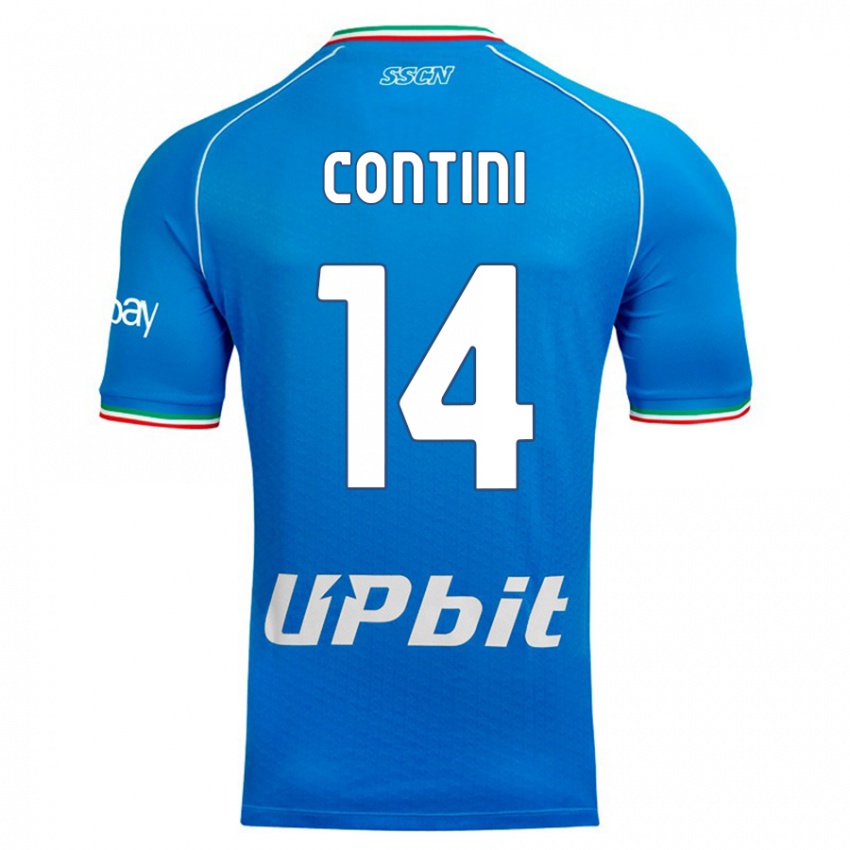 Niño Camiseta Nikita Contini #14 Cielo Azul 1ª Equipación 2023/24 La Camisa Chile