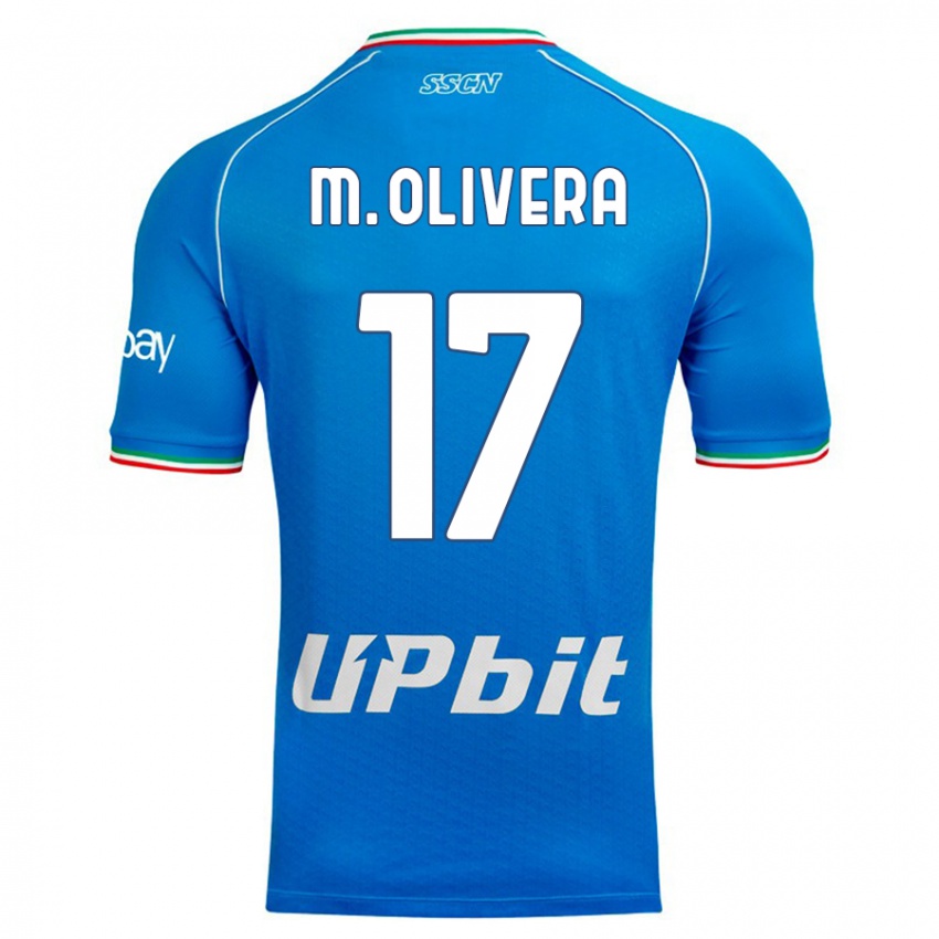 Niño Camiseta Mathias Olivera #17 Cielo Azul 1ª Equipación 2023/24 La Camisa Chile