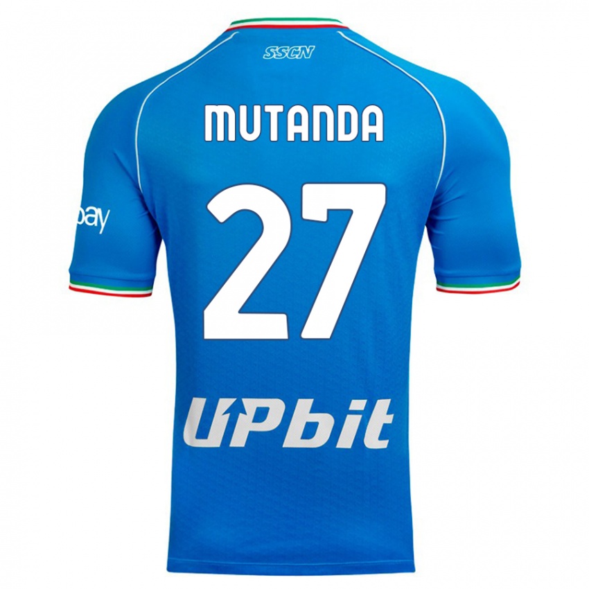 Niño Camiseta Noah Mutanda #27 Cielo Azul 1ª Equipación 2023/24 La Camisa Chile