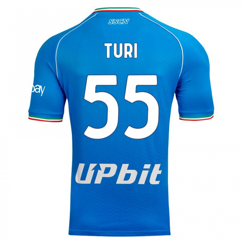 Niño Camiseta Claudio Turi #55 Cielo Azul 1ª Equipación 2023/24 La Camisa Chile