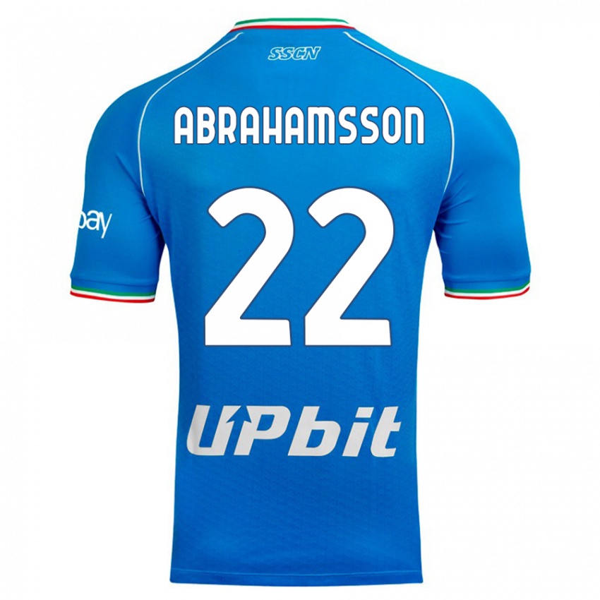 Niño Camiseta Sejde Abrahamsson #22 Cielo Azul 1ª Equipación 2023/24 La Camisa Chile