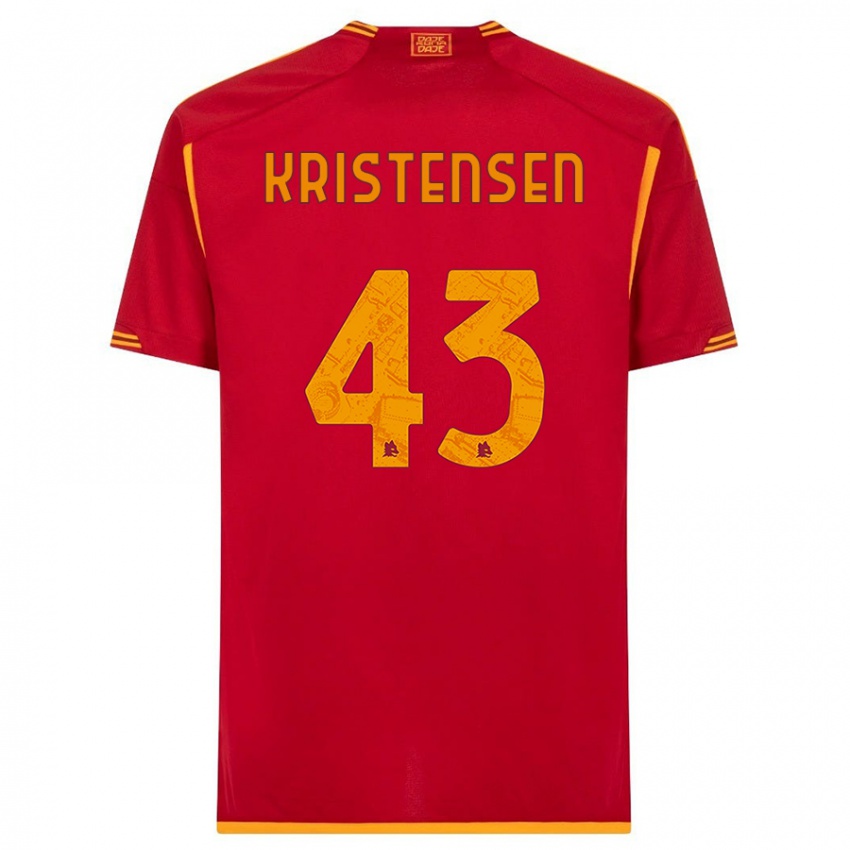 Niño Camiseta Rasmus Kristensen #43 Rojo 1ª Equipación 2023/24 La Camisa Chile